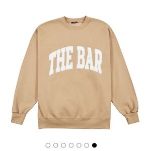 The Bar Varsity Sweatshirt in Beige